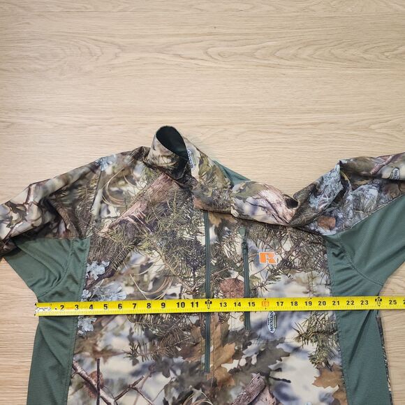 Russell Outdoors APX G2 Light Weight 1/2 Zip Pullover Mens Large Mtn Shadow Camo - Picture 6 of 10